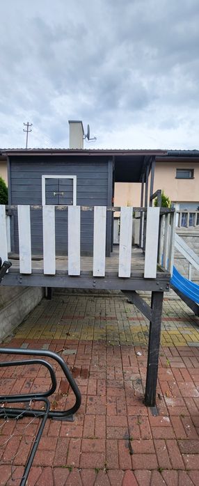 Domek drewniany dla dzieci Uszk.