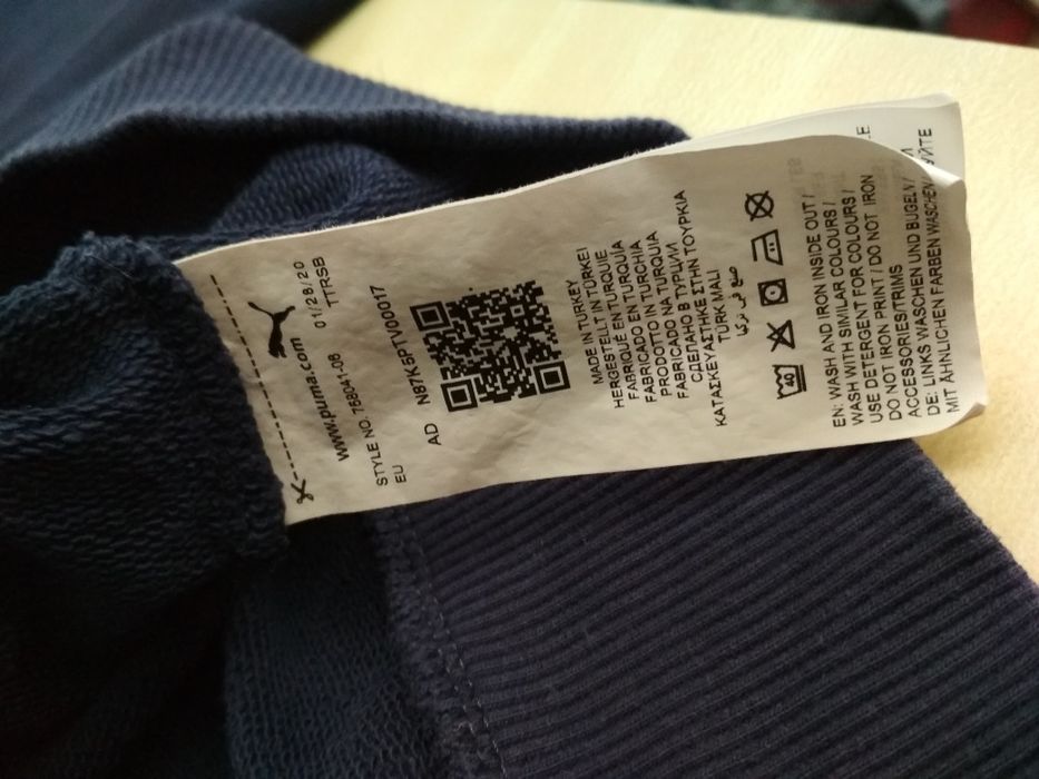 Puma Manchester City granatowa bluza z kapturem L