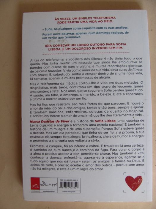 Nunca desistas de viver de Sofia Lisboa