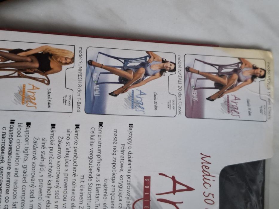 Czarne rajstopy 50 den, r.3