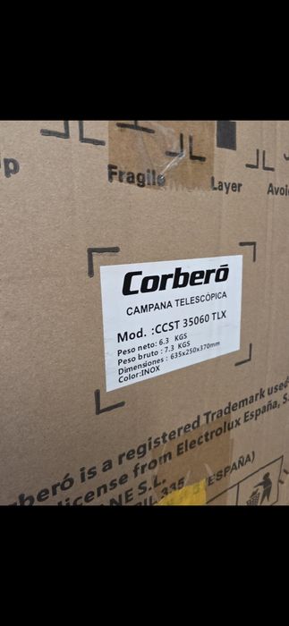 Okap teleskopowy podszafkowy corbero