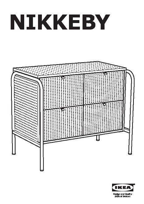 Comoda em metal IKEA modelo NIKKEBY