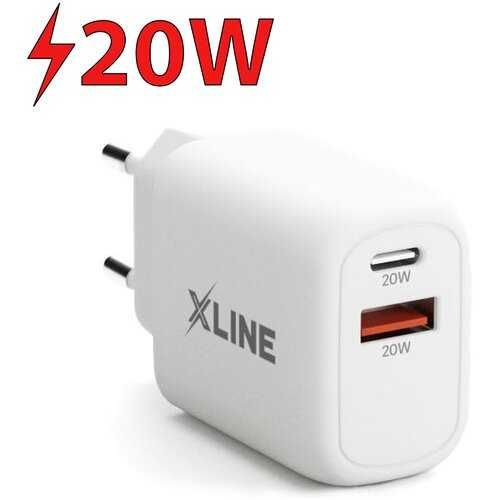 Ładowarka sieciowa XLINE WC620W 20W+20W Biały Iphone Samsung nowa 100