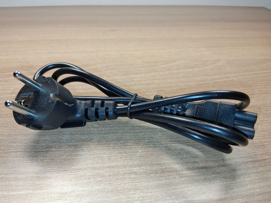 N291 Kabel Zasilający Koniczynka IEC C5 Trójżyłowy Laptop EU Schuko