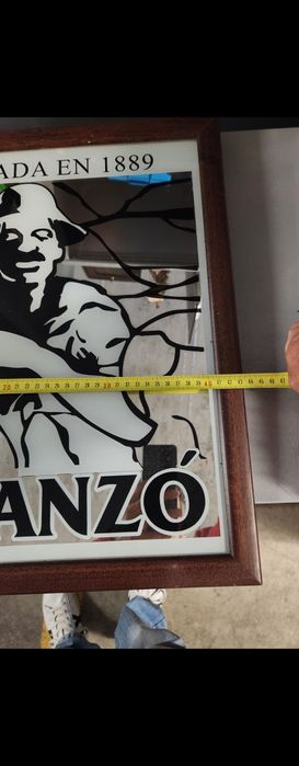 Quadro Espelho Balanzo cafés antigo em excelente estado