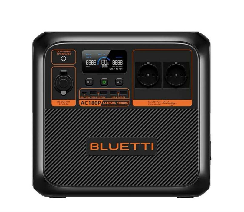 Зарядна станція Bluetti AC180P, 1800 Вт, 1440 Вт*год
