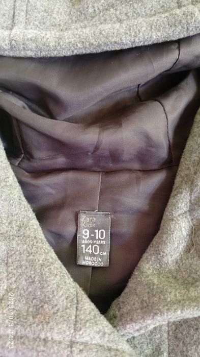 Zara Piękny płaszczyk rozm.140 kurtka płaszcz