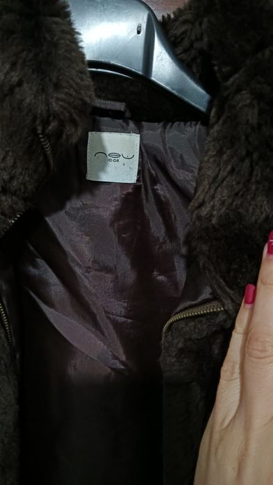 Casaco sem mangas com pelo tamanho 38