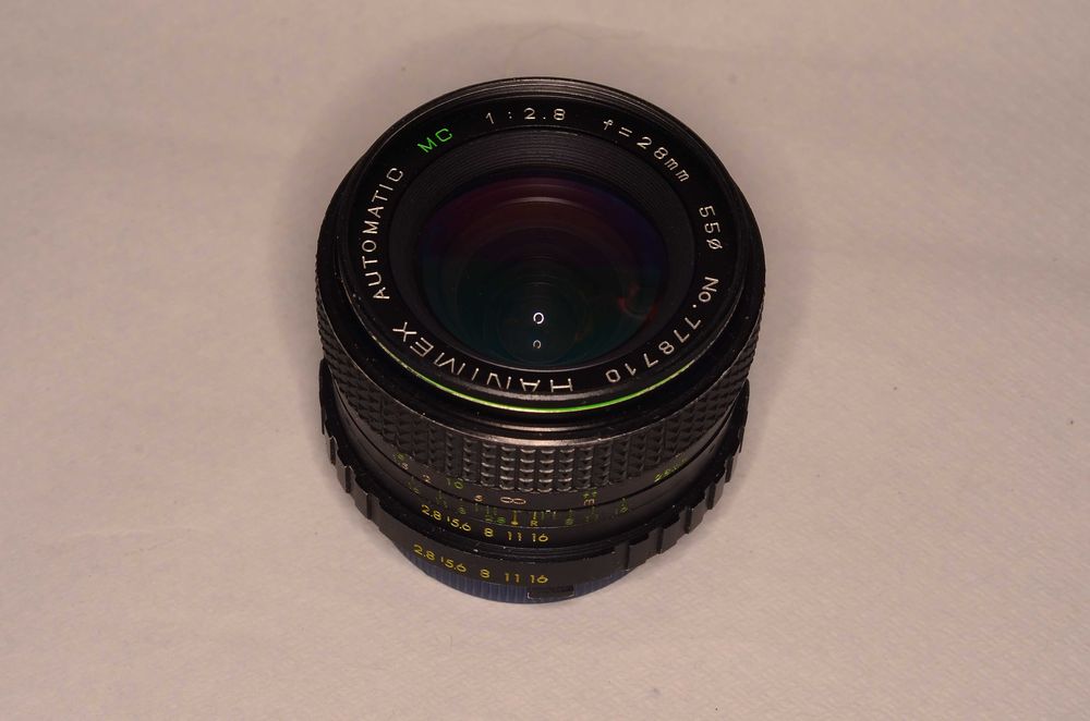 Hanimex Automatic MC 28 mm 1:2.8 - Minolta MD