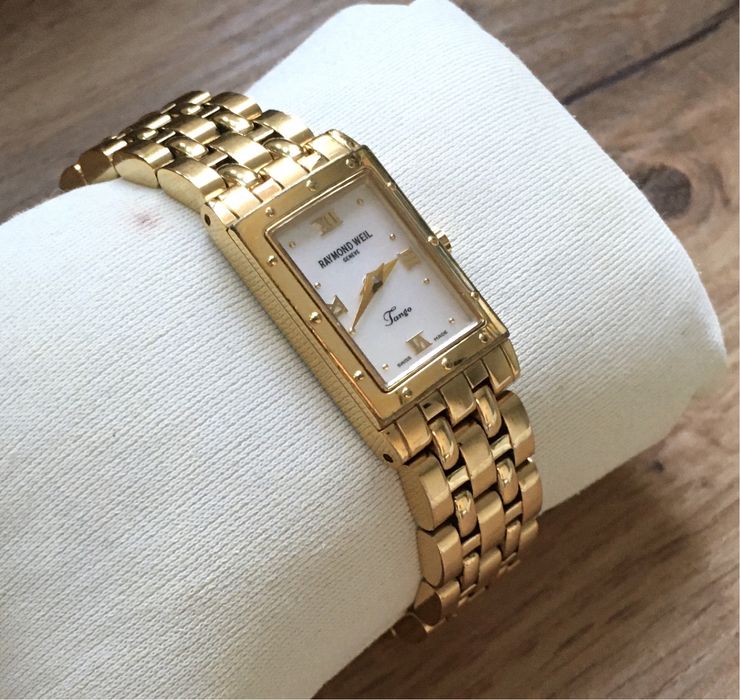 Raymond Weil Tango 5970 Mother of Pearl Dial 18k Gold