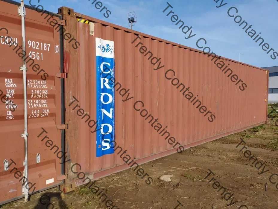 Contentores Marítimos 40HC 12 metros – Altura Extra