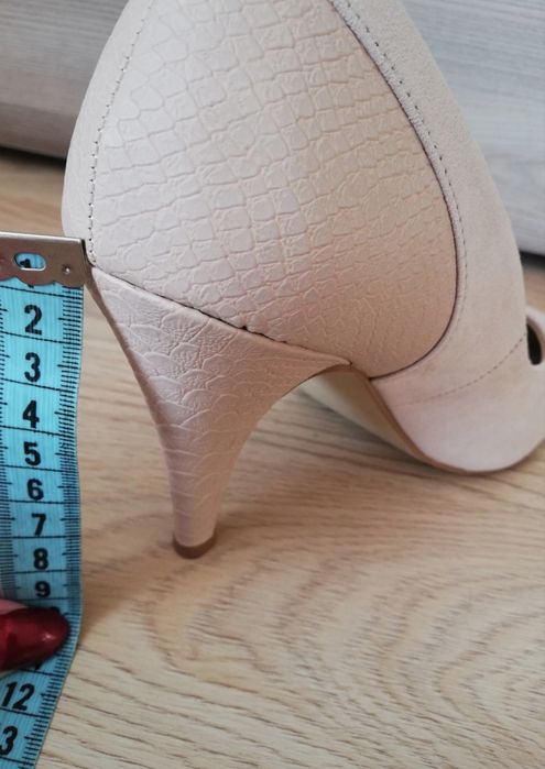 Buty ślubne weselne jasny róż WideFit extra comfort r. 40/41