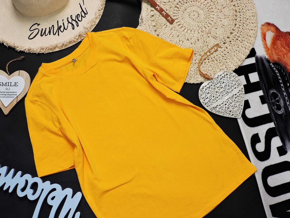 Only kanarkowy t shirt basic S