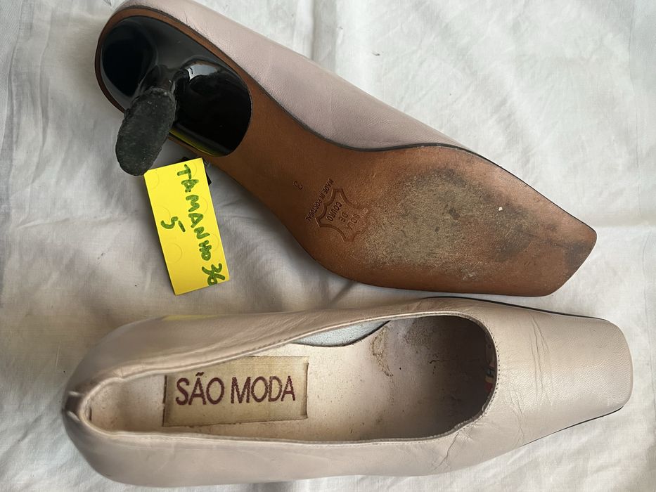 Sapatos e botas em pele n° 36 e 38