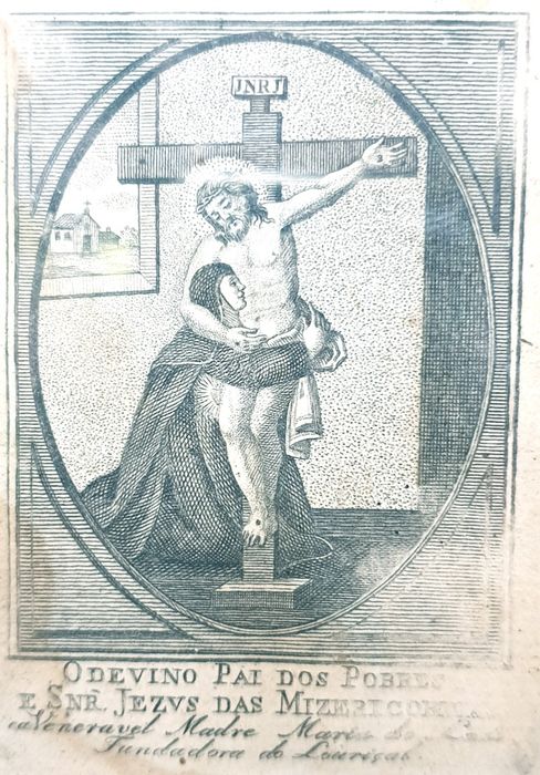 Antigo registo do Sec. XIX "O Devino Pai dos Pobres"