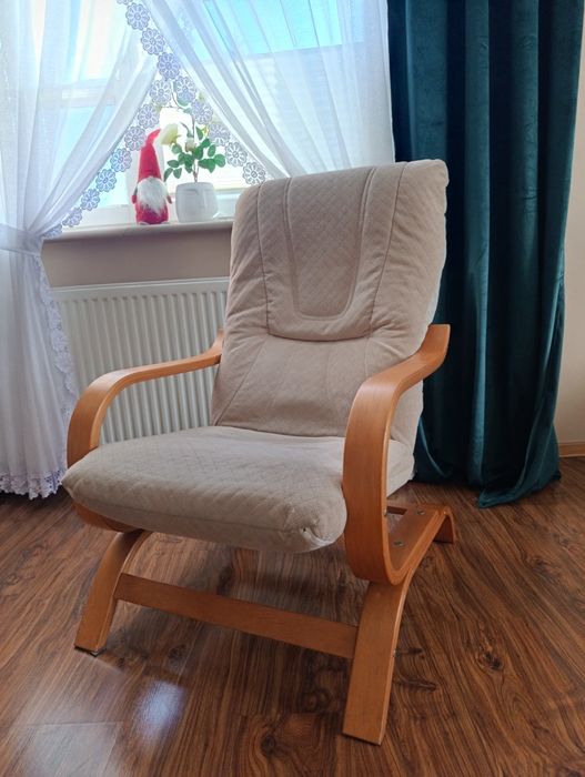 Sprzedam fotel jasny beż