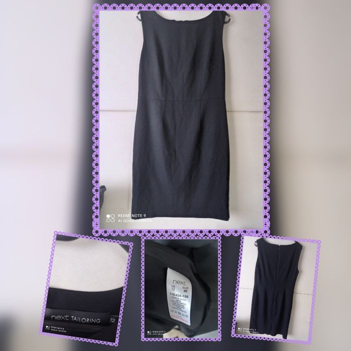 Next tailoring mała czarna rozmiar L z tyłu zapinana na zamek