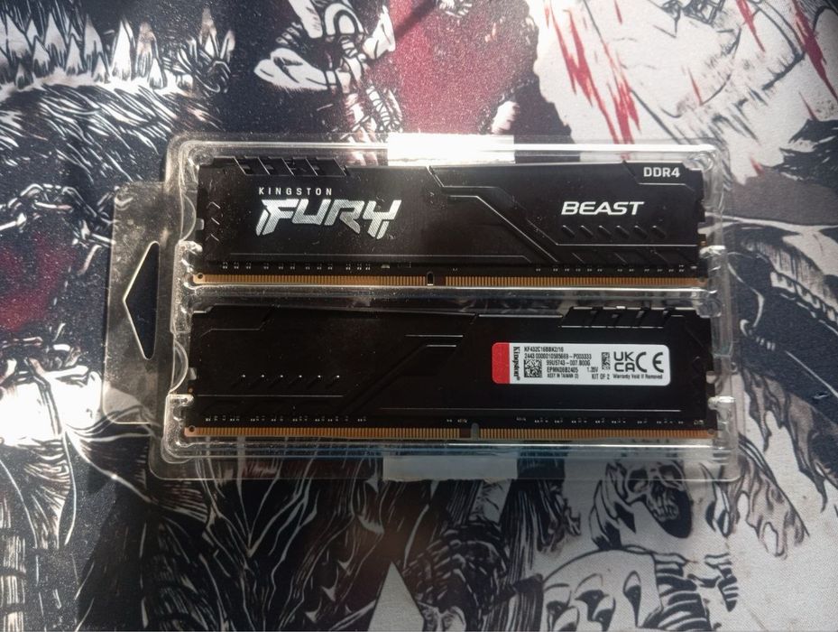 Kingston Fury DDR4 16 GB (1x16) 3200 mhz