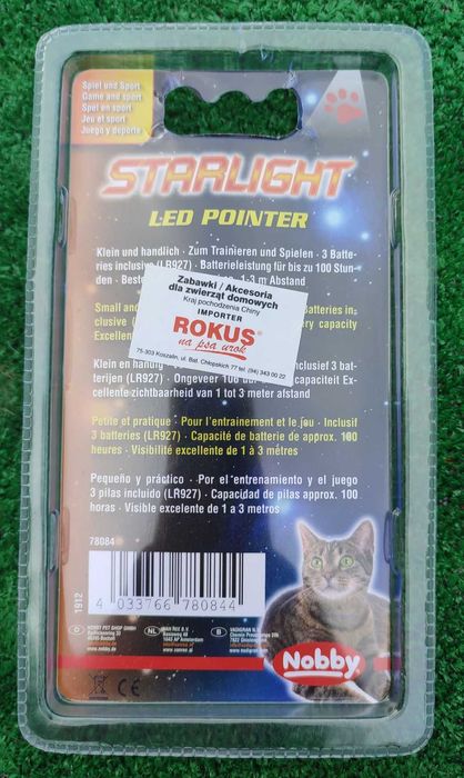Wskaźnik Laser Zabawka dla Kota Nobby STARLIGHT LED POINTER