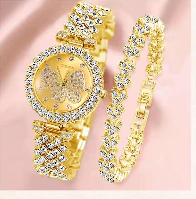 Zegarek plus bransoletka cyrkonie