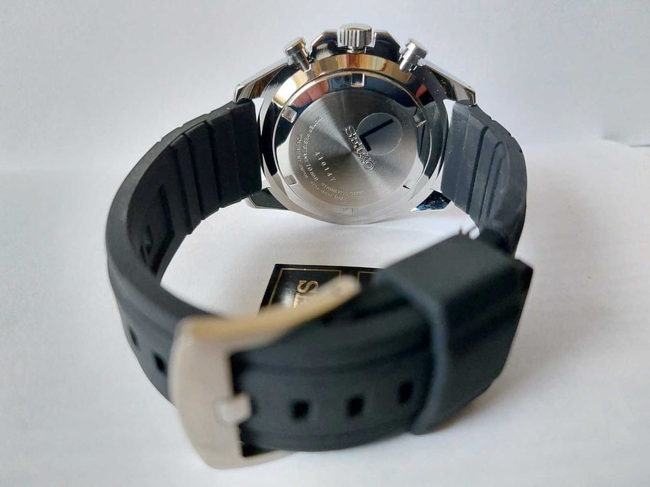 годинник Seiko Хронограф Quartz Black Dial
