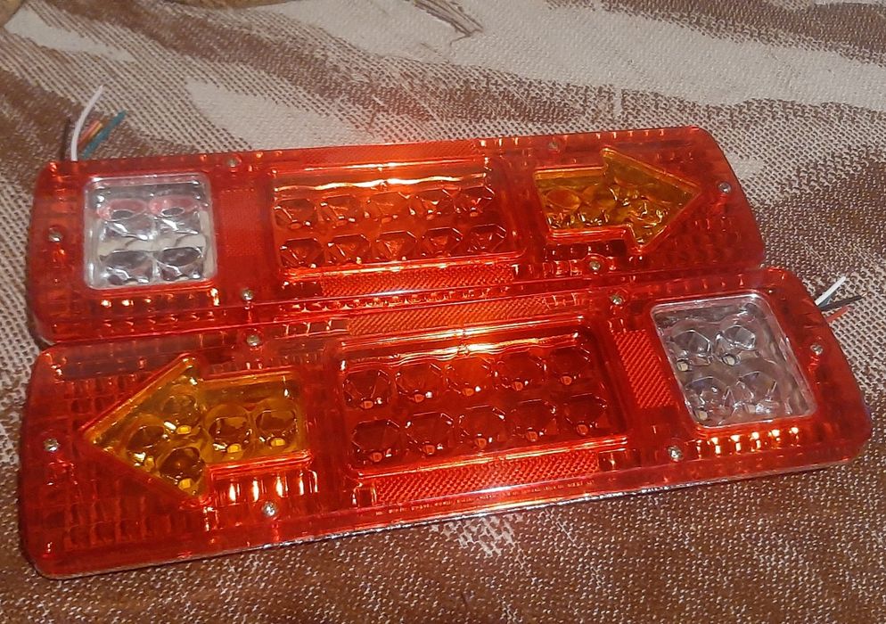Lampy tylne led do przyczepki naczepy ciężarówki kampera  tył komplet