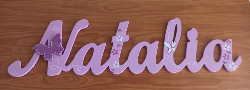 Napis imię: Natalia