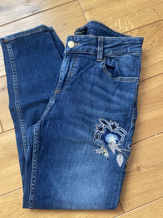 Spodnie granatowe jeansowe