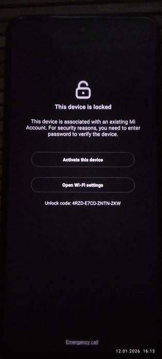 Xiaomi redmi Note 9S на запчасти mi аккаунт, включается