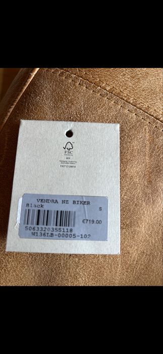 AllSaints Vendra NZ Biker шкіряна нова куртка, s