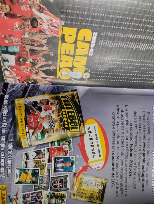 Álbum de cromos 23/24 com 70 saquetas