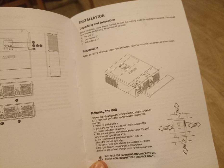 Inversor híbrido solar residencial 4.2kw 24v Novo