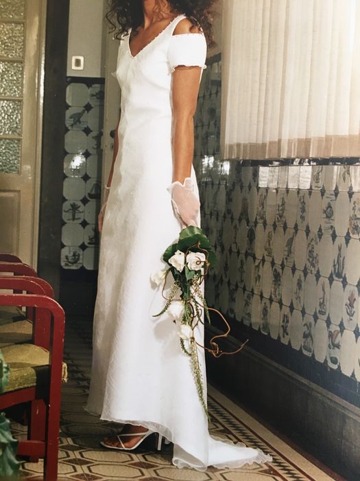 Vestido de Noiva em Organza bordada