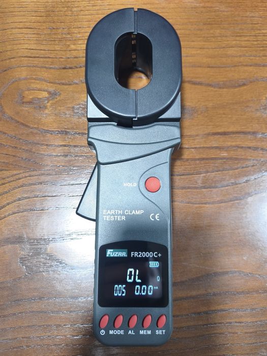 Pinça de medição resistência a linha de terra
