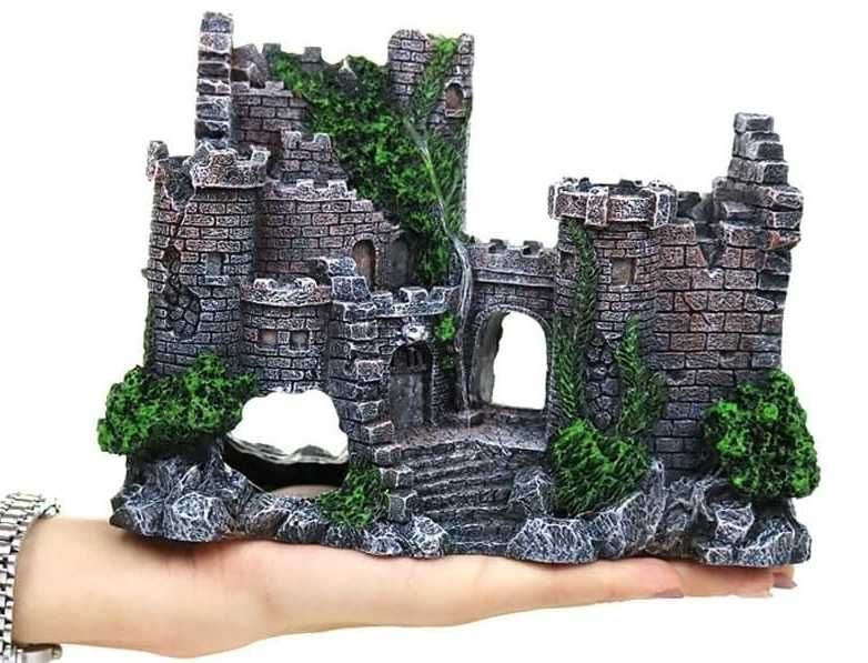 Dekoracja do akwarium - Zamek Ruiny 17cm x 13cm