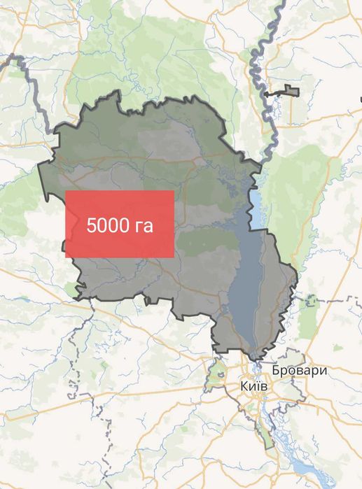 5000 га орної землі Вишгородський район