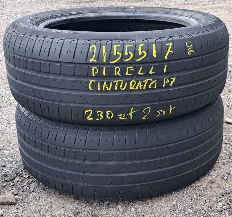 215/55/17 Pirelli p7 2szt lato