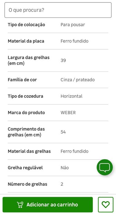 BBQ Weber - grelhador electrico 2400 W