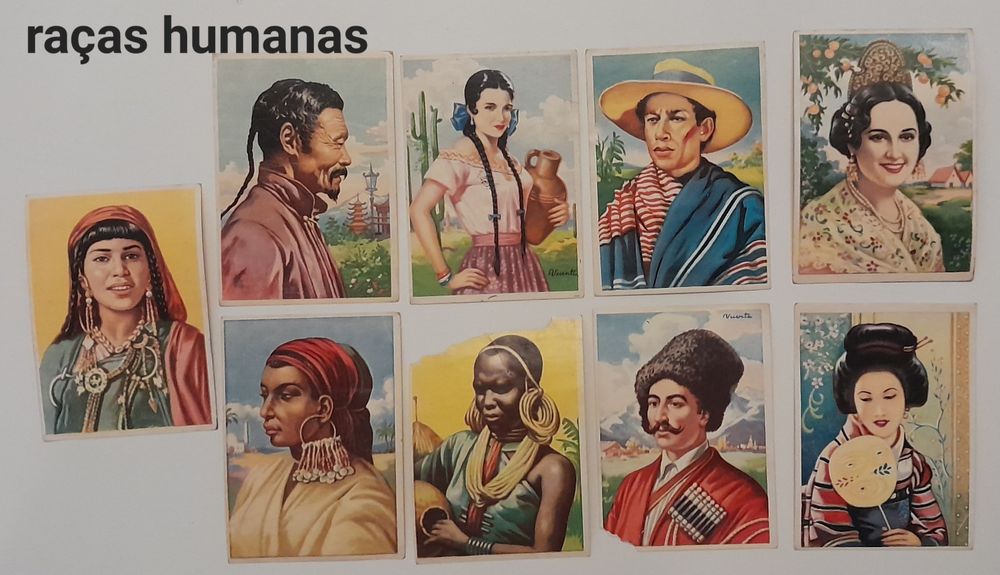 Cartas e autocolantes coleção