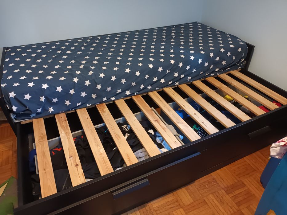 Cama dupla com gavetas64739208148481121