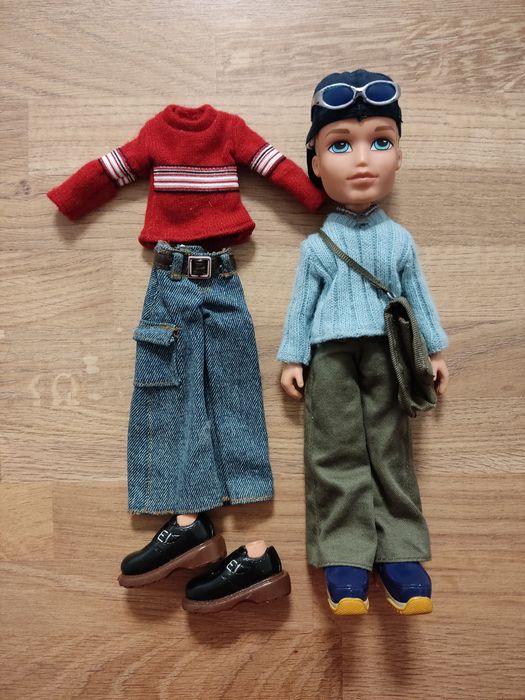 Lalka bratz nu-cool cameron mga lalki ubranka akcesoria dodatki