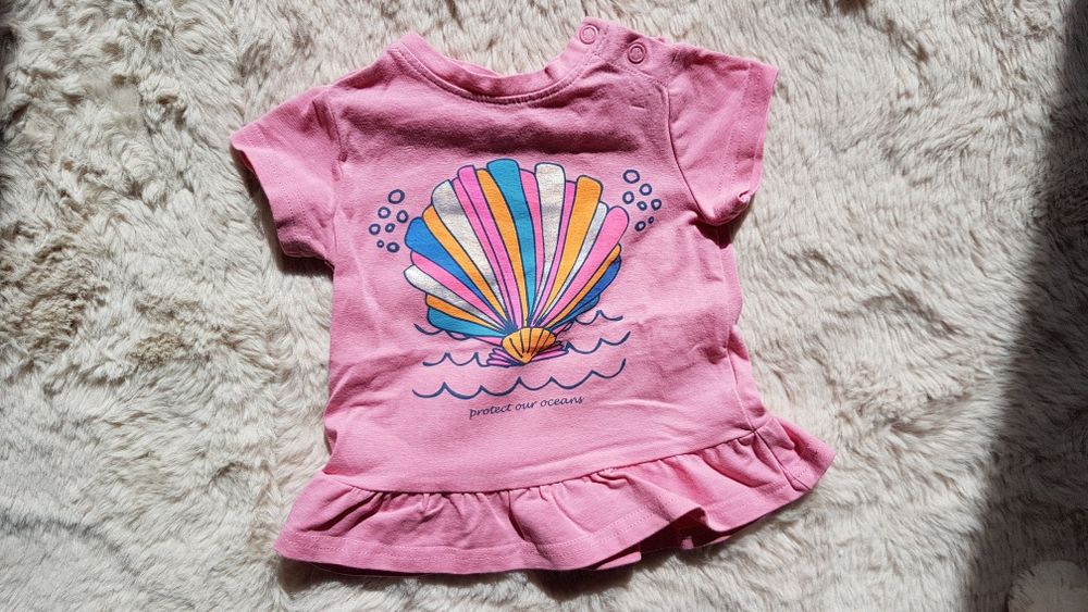 Sukienka letnia muszelka coccodrillo 62 jak nowa