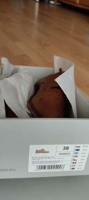 Półbuty damskie Wojas,roz.38, skórzane