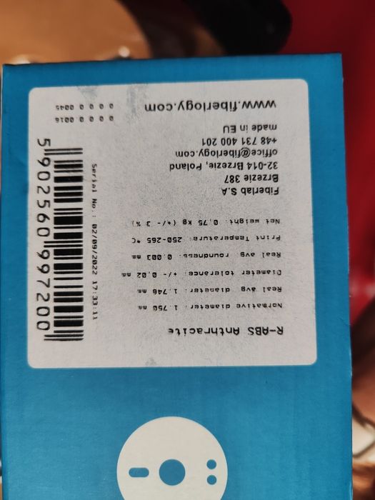 Filamenty druk 3D  3.6kg PLA, ABS,  PETG z włóknem węglowym