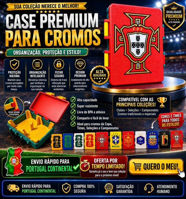 Caixa Premium para guardar cromos