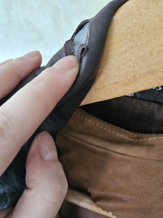 Плащ кожаный натуральная кожа длинный коричневый тренч ретро шкіра