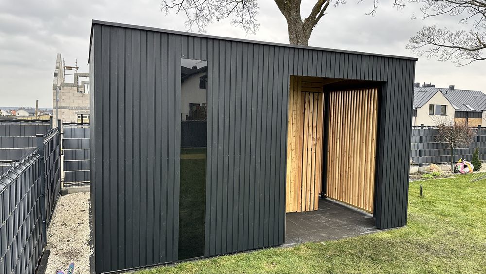 Domek narzedziowy ogrodowy Premium modrzew