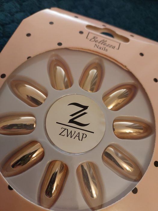 Paznokcie tipsy premium czarne przezroczyste