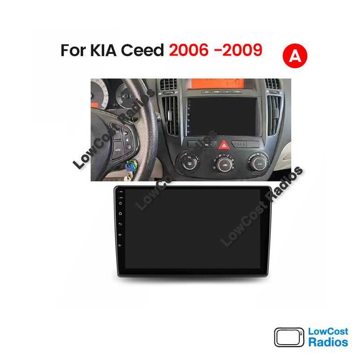 (NOVO) Rádio ANDROID 2DIN • KIA Ceed (2007 a 2012) • GPS WiFi BT | CARPLAY • ANDROID AUTO
