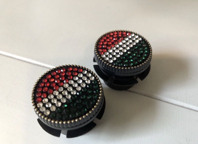 Komplet 2 sztuki guzik guziki oBag ml moonlight butelkowa zieleń czerw